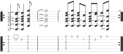 exemple d'accords mineurs 7